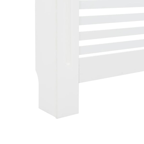 Heizkörperverkleidung weiß Oroian 112x19x81,5cm (2 Stück MDF)
