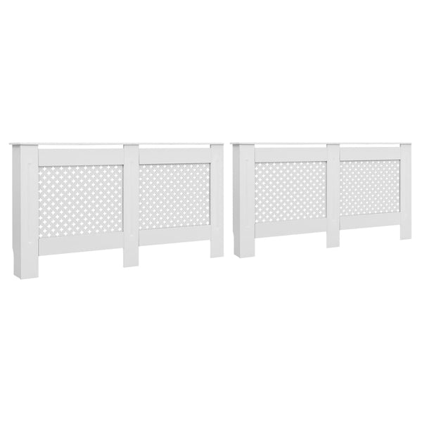 Valkoinen lämpöpatterin suojat Constantuin 152x19x81,5cm (2 kpl mdf)