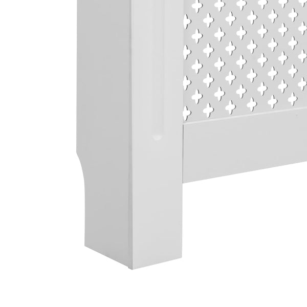 Valkoinen lämpöpatterin suojat Constantuin 152x19x81,5cm (2 kpl mdf)