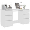 Weißer Schreibtisch Angelus 140x50x77cm (Holz)