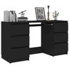 Schwarzer Schreibtisch Angelus 140x50x77cm (Holz)