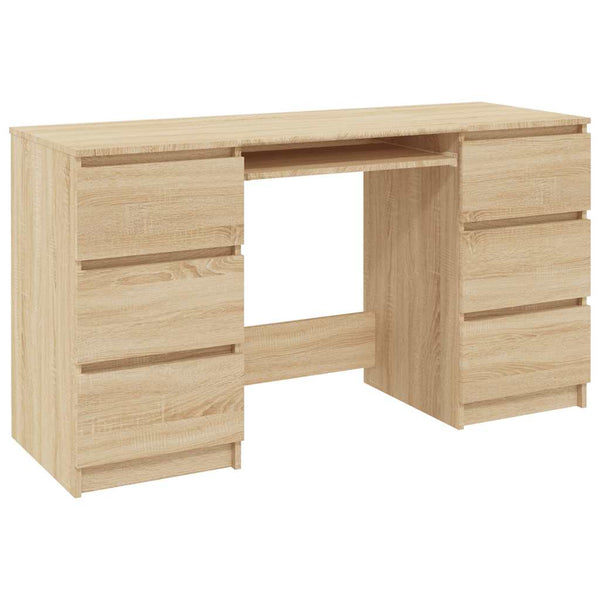 Schreibtisch Sonoma Eiche Angelus 140x50x77cm (Holz)