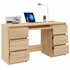 Schreibtisch Sonoma Eiche Angelus 140x50x77cm (Holz)