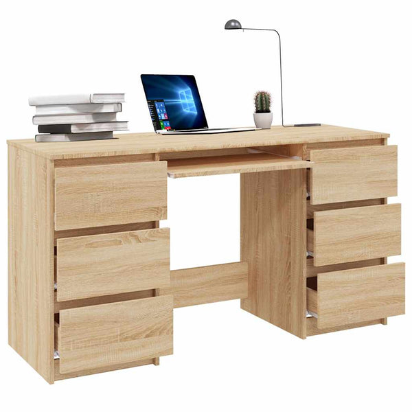 Schreibtisch Sonoma Eiche Angelus 140x50x77cm (Holz)