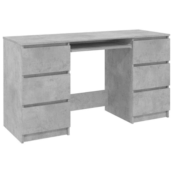 Schreibtisch Angelus 140x50x77cm betongrau (Holz)