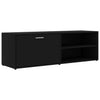Schwarzes TV-Möbel Benona 120x34x37cm (Holz)