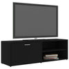 Schwarzes TV-Möbel Benona 120x34x37cm (Holz)