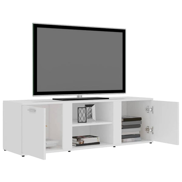 Weißes TV-Lowboard Filodel 120x34x37cm (Holz)