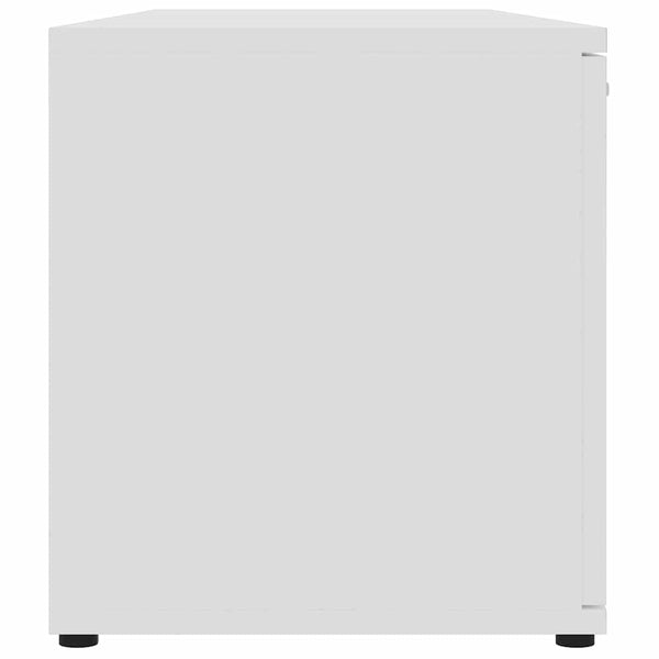 Weißes TV-Lowboard Filodel 120x34x37cm (Holz)