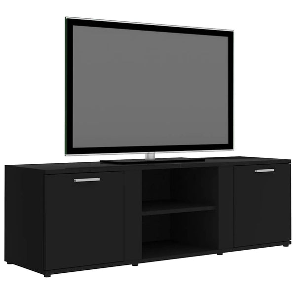 Schwarzes TV-Möbel Filodel 120x34x37cm (Holz)
