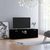 Schwarzes TV-Möbel Filodel 120x34x37cm (Holz)