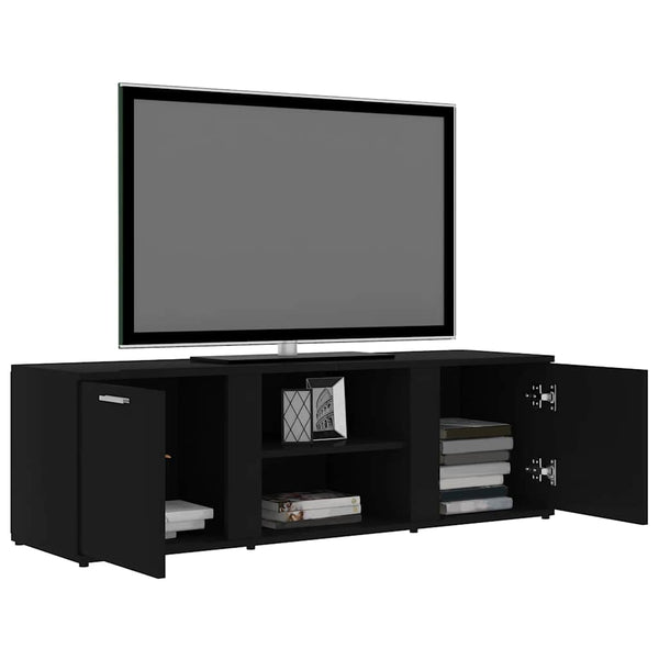 Schwarzes TV-Möbel Filodel 120x34x37cm (Holz)