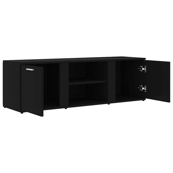 Schwarzes TV-Möbel Filodel 120x34x37cm (Holz)