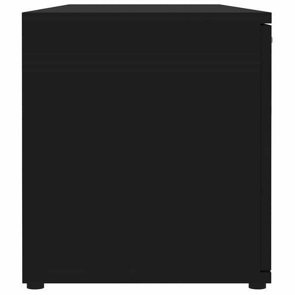 Schwarzes TV-Möbel Filodel 120x34x37cm (Holz)