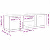 Schwarzes TV-Möbel Filodel 120x34x37cm (Holz)