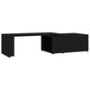 Schwarzer Couchtisch Mitana 150x50x35cm (Holz)