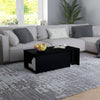 Schwarzer Couchtisch Mitana 150x50x35cm (Holz)
