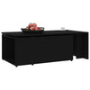 Schwarzer Couchtisch Mitana 150x50x35cm (Holz)