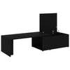 Schwarzer Couchtisch Mitana 150x50x35cm (Holz)
