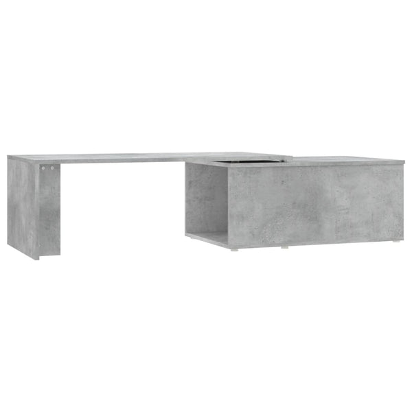 Betoninharmaa sohvapöytä Mitana 150x50x35cm (lastulevy)