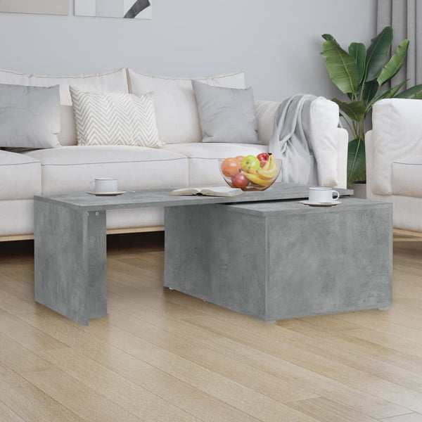 Betoninharmaa sohvapöytä Mitana 150x50x35cm (lastulevy)