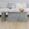 Betoninharmaa sohvapöytä Mitana 150x50x35cm (lastulevy)