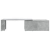 Betoninharmaa sohvapöytä Mitana 150x50x35cm (lastulevy)