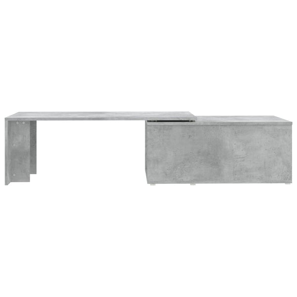 Betoninharmaa sohvapöytä Mitana 150x50x35cm (lastulevy)
