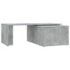 Betoninharmaa sohvapöytä Mitana 150x50x35cm (lastulevy)