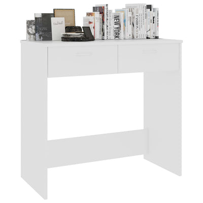Weißer Schreibtisch Carolica 80x40x75cm (Holz)