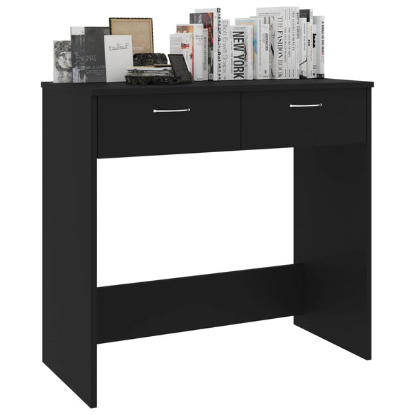 Schwarzer Schreibtisch Carolica 80x40x75cm (Spanplatte)