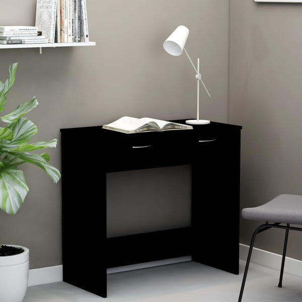 Schwarzer Schreibtisch Carolica 80x40x75cm (Spanplatte)