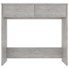 Schreibtisch Carolica 80x40x75cm betongrau (Holz)