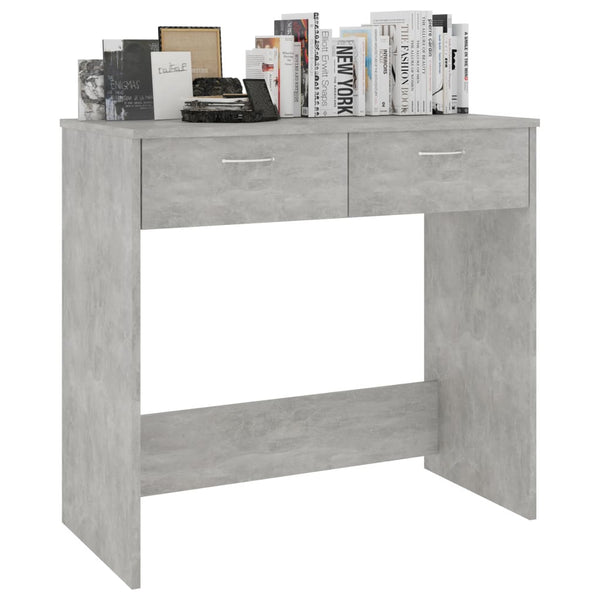 Schreibtisch Carolica 80x40x75cm betongrau (Holz)