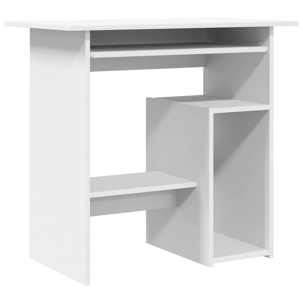 Weißer Schreibtisch Seiden 80x45x74cm (Holz)