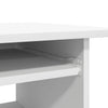 Weißer Schreibtisch Seiden 80x45x74cm (Holz)