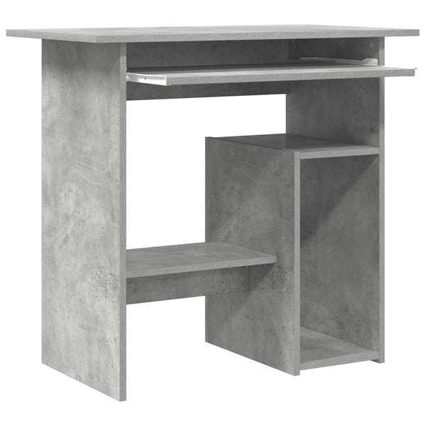 Betongrauer Schreibtisch Seiden 80x45x74cm (Holz)