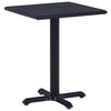 Schwarzer Gartentisch Perisada 60x60x75cm
