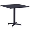 Gartentisch Perisada Schwarz 80x80x75cm