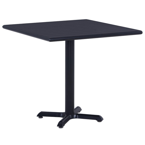 Gartentisch Perisada Schwarz 80x80x75cm