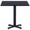 Gartentisch Perisada Schwarz 80x80x75cm