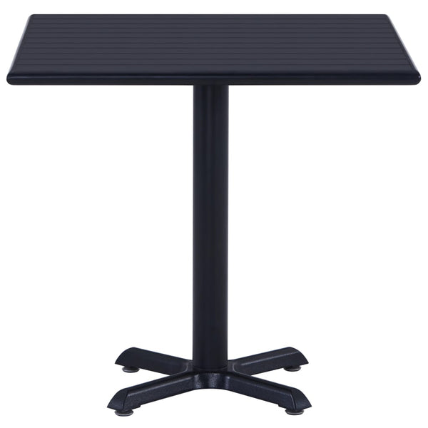 Gartentisch Perisada Schwarz 80x80x75cm