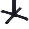 Gartentisch Perisada Schwarz 80x80x75cm
