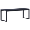 Schwarze Gartenbank Batho 120,5 cm (Polystyrolplatte)