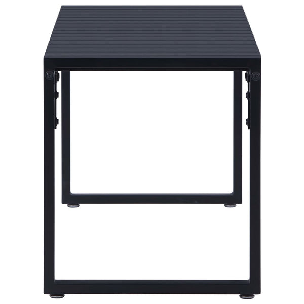 Schwarze Gartenbank Batho 120,5 cm (Polystyrolplatte)