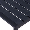 Schwarze Gartenbank Batho 120,5 cm (Polystyrolplatte)