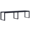 Schwarze Gartenbank Batho 180cm (Polystyrolplatte)