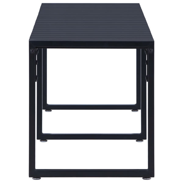 Schwarze Gartenbank Batho 180cm (Polystyrolplatte)