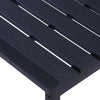 Schwarze Gartenbank Batho 180cm (Polystyrolplatte)
