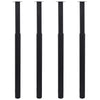 Schwarze Teleskop-Tischbeine Velva 710 mm-1100 mm (4 Stück)